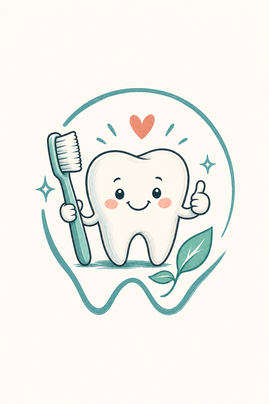 Dental Logo — illustration style logo concept