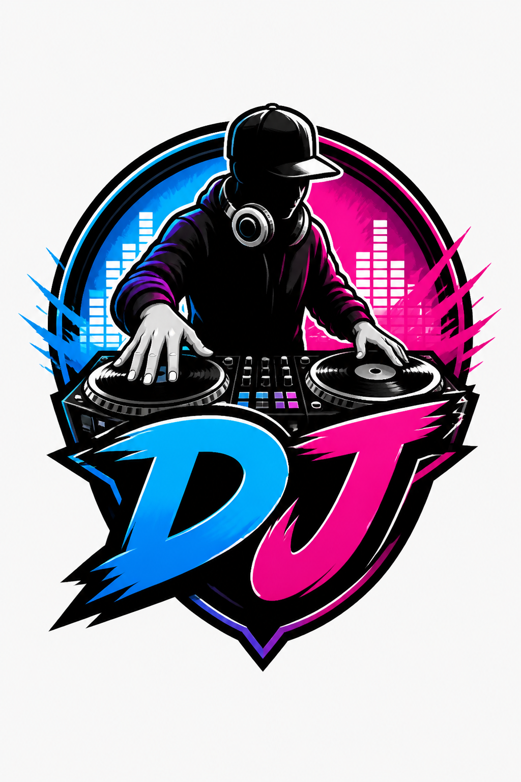 DJ Logo — vibrant style logo concept