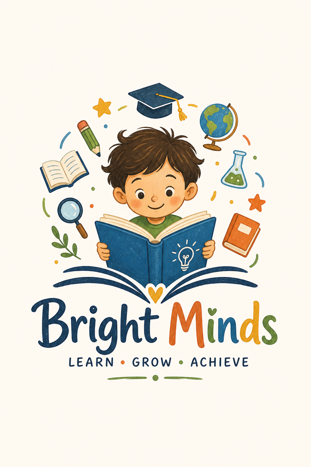 Education Logo — illustration style logo concept