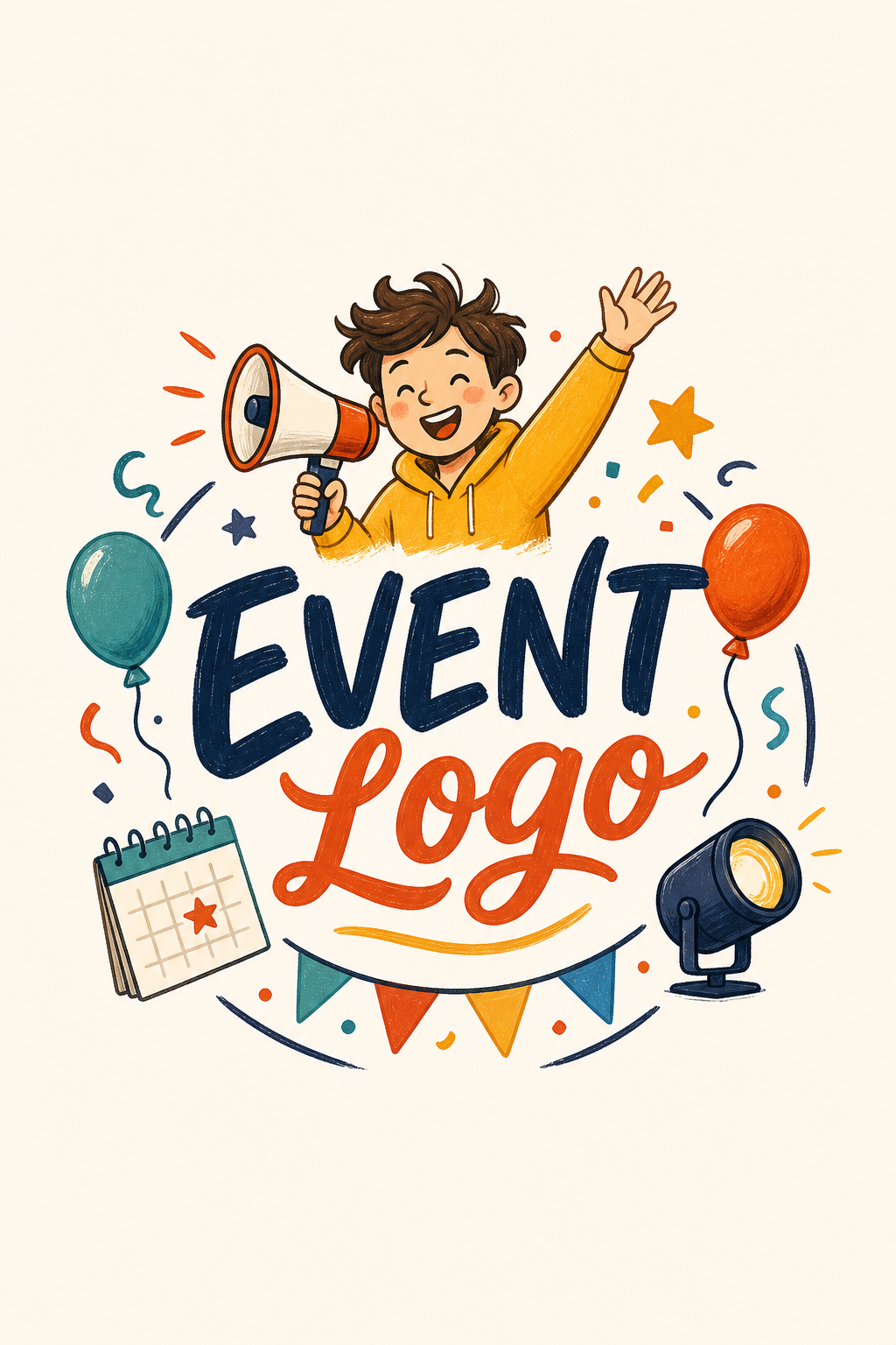 Event Logo — illustration style logo concept