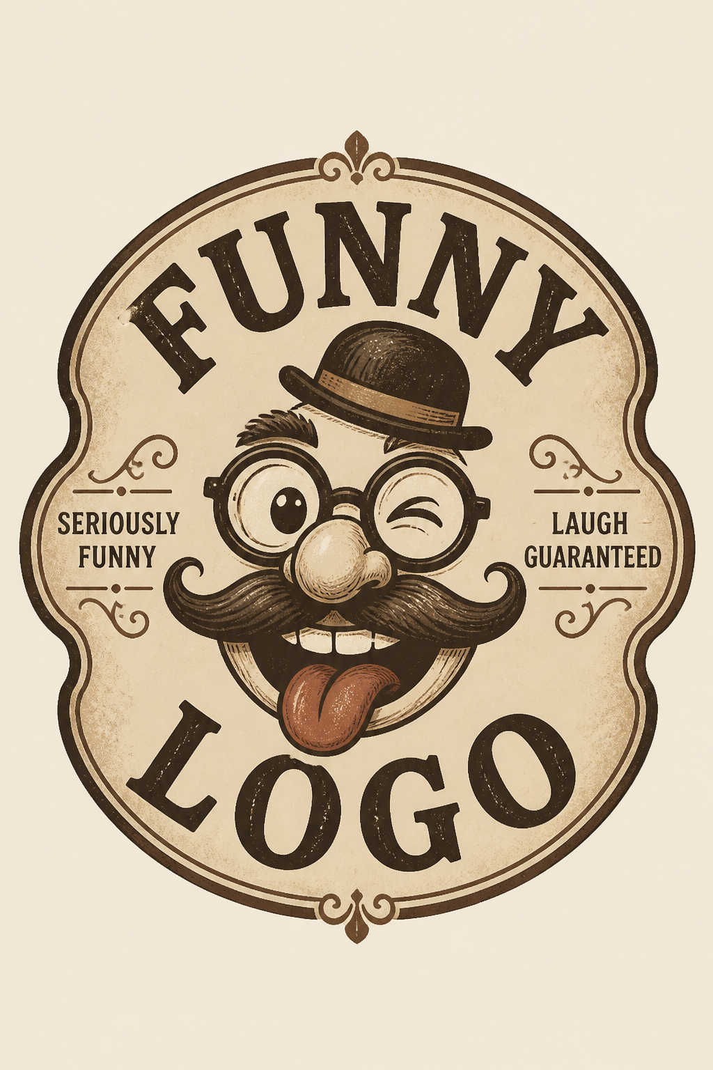 Funny Logo — vintage style logo concept