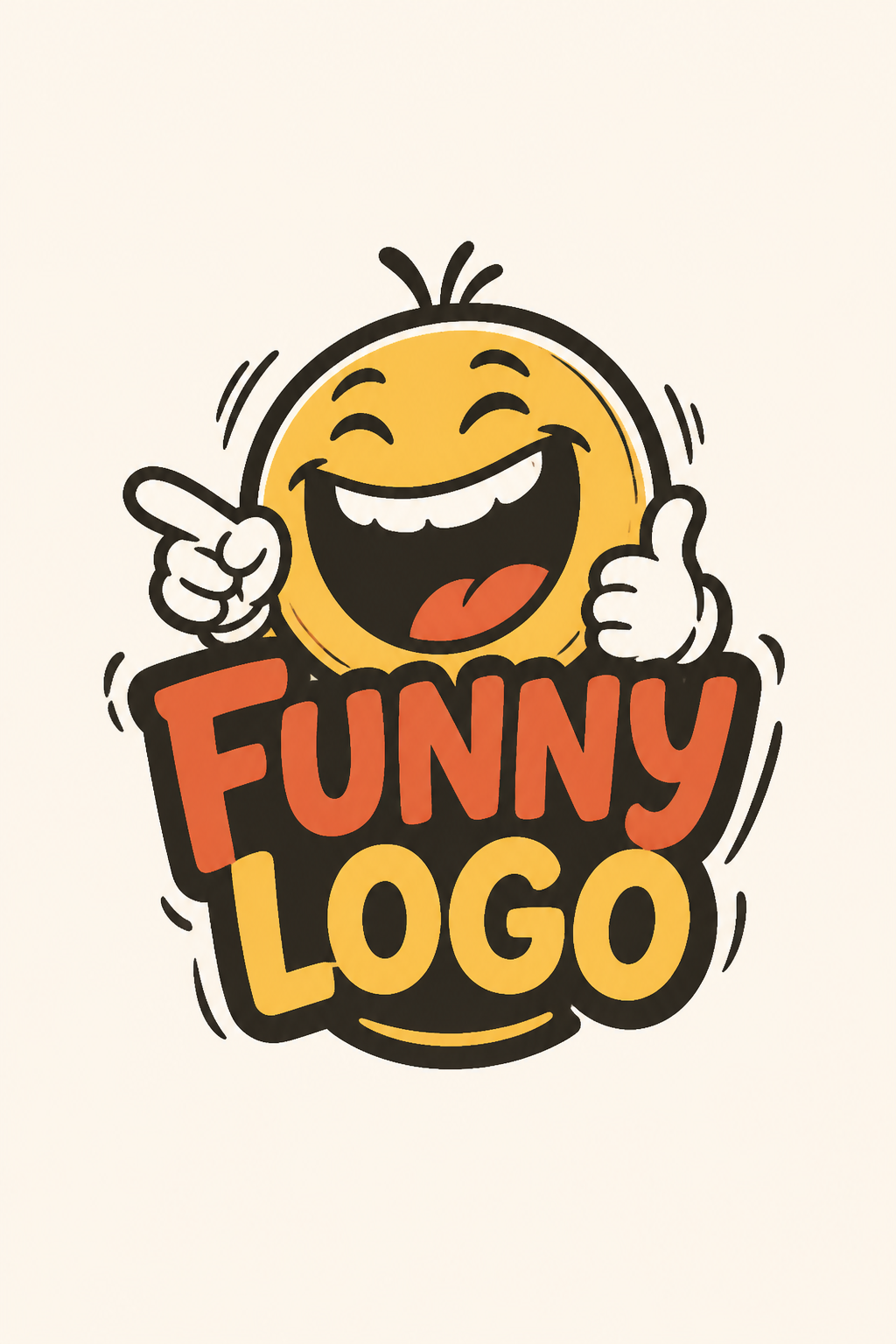 Funny Logo — illustration style logo concept
