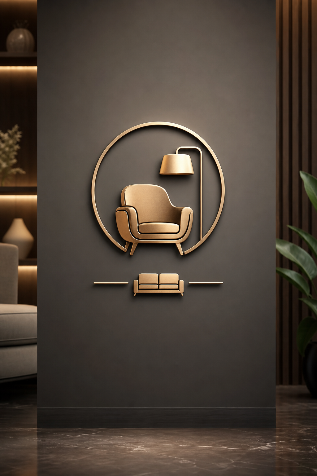 Furniture Logo — photo-realistic style logo concept