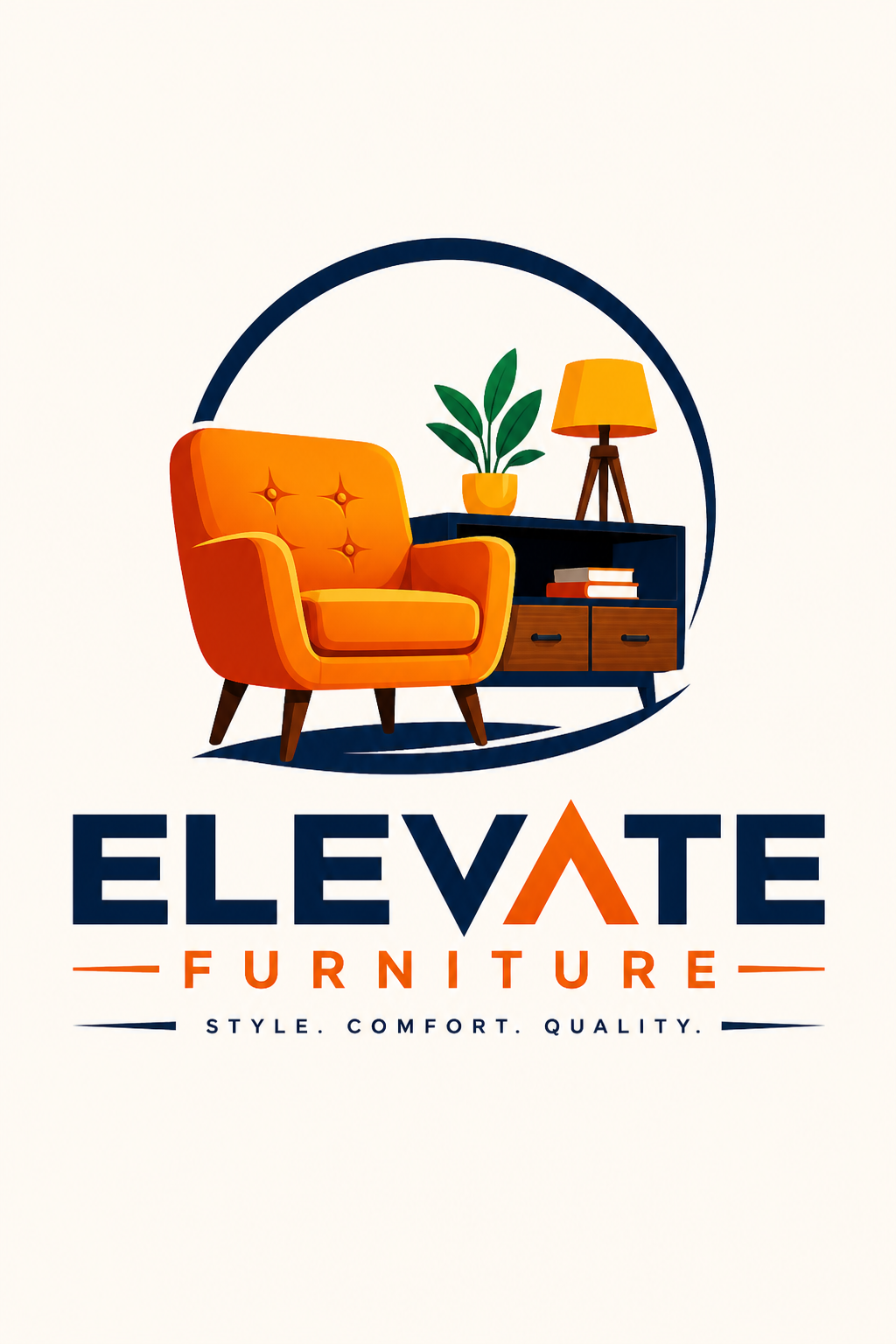 Furniture Logo — vibrant style logo concept