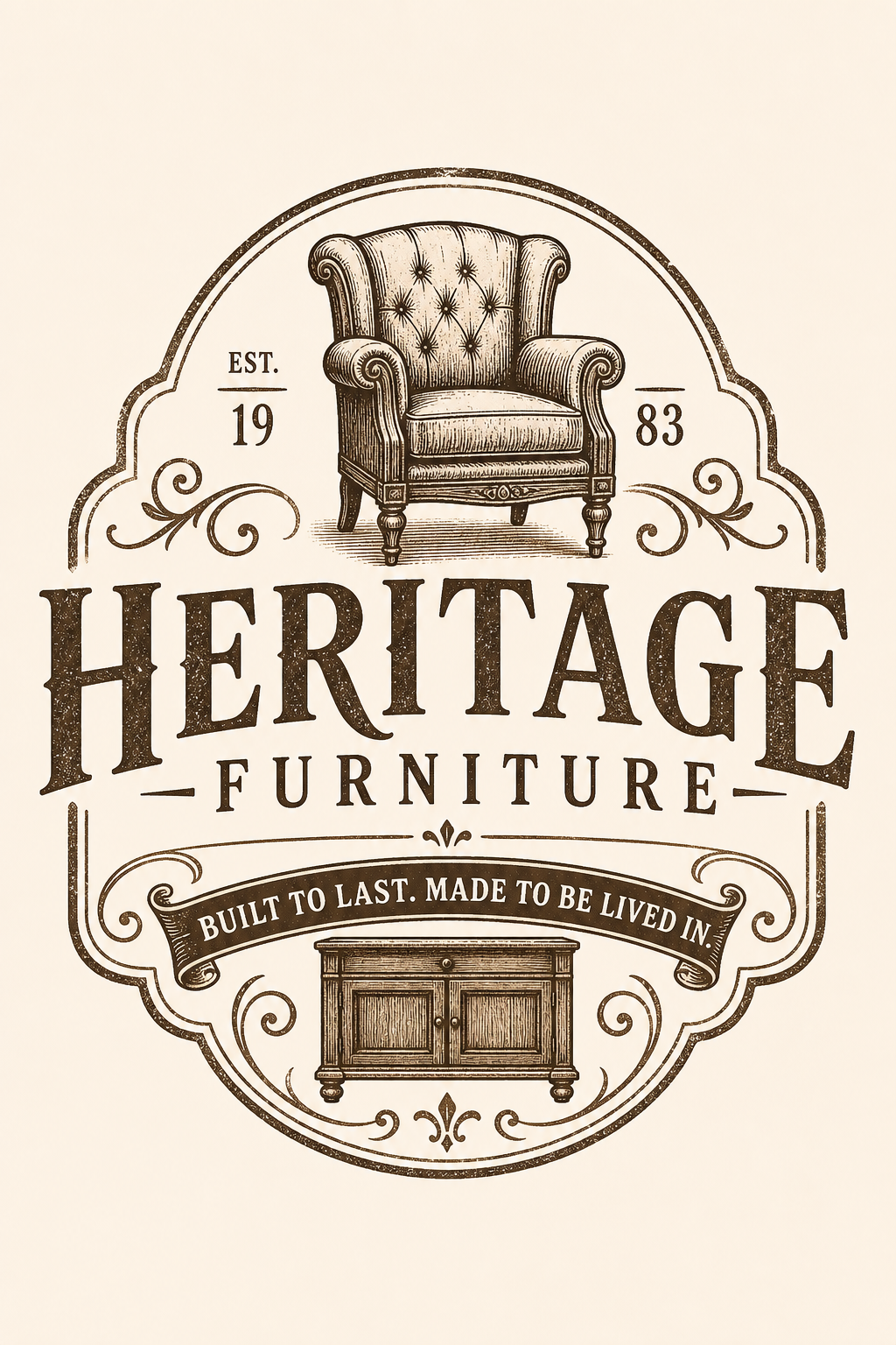 Furniture Logo — vintage style logo concept