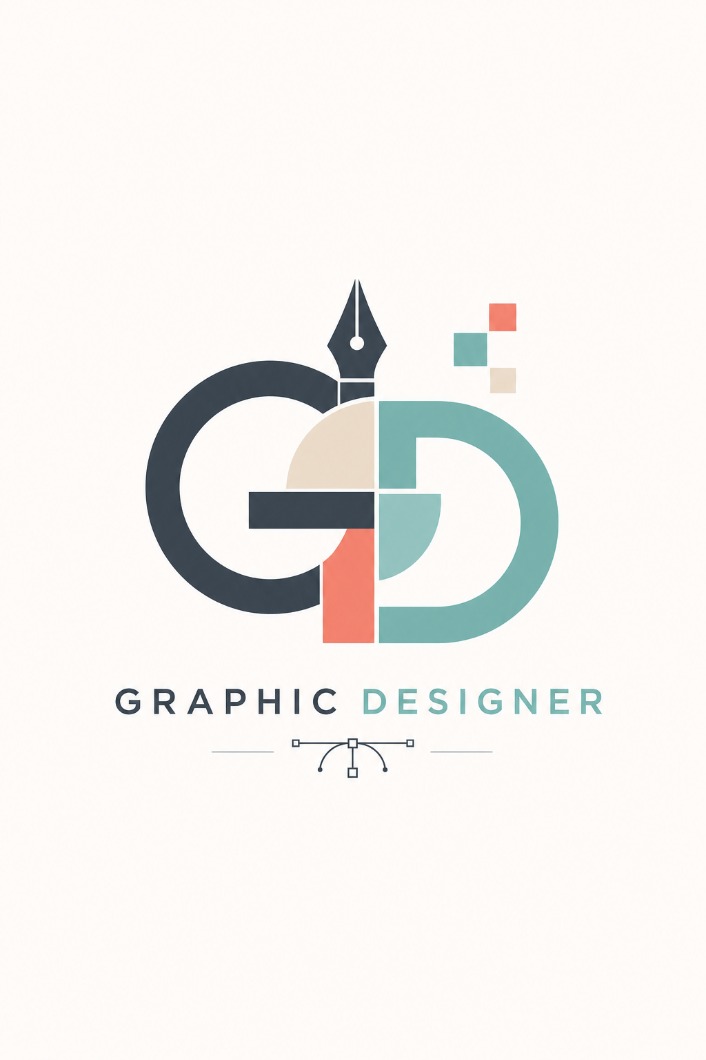 Graphic Designer Logo — modern style logo concept