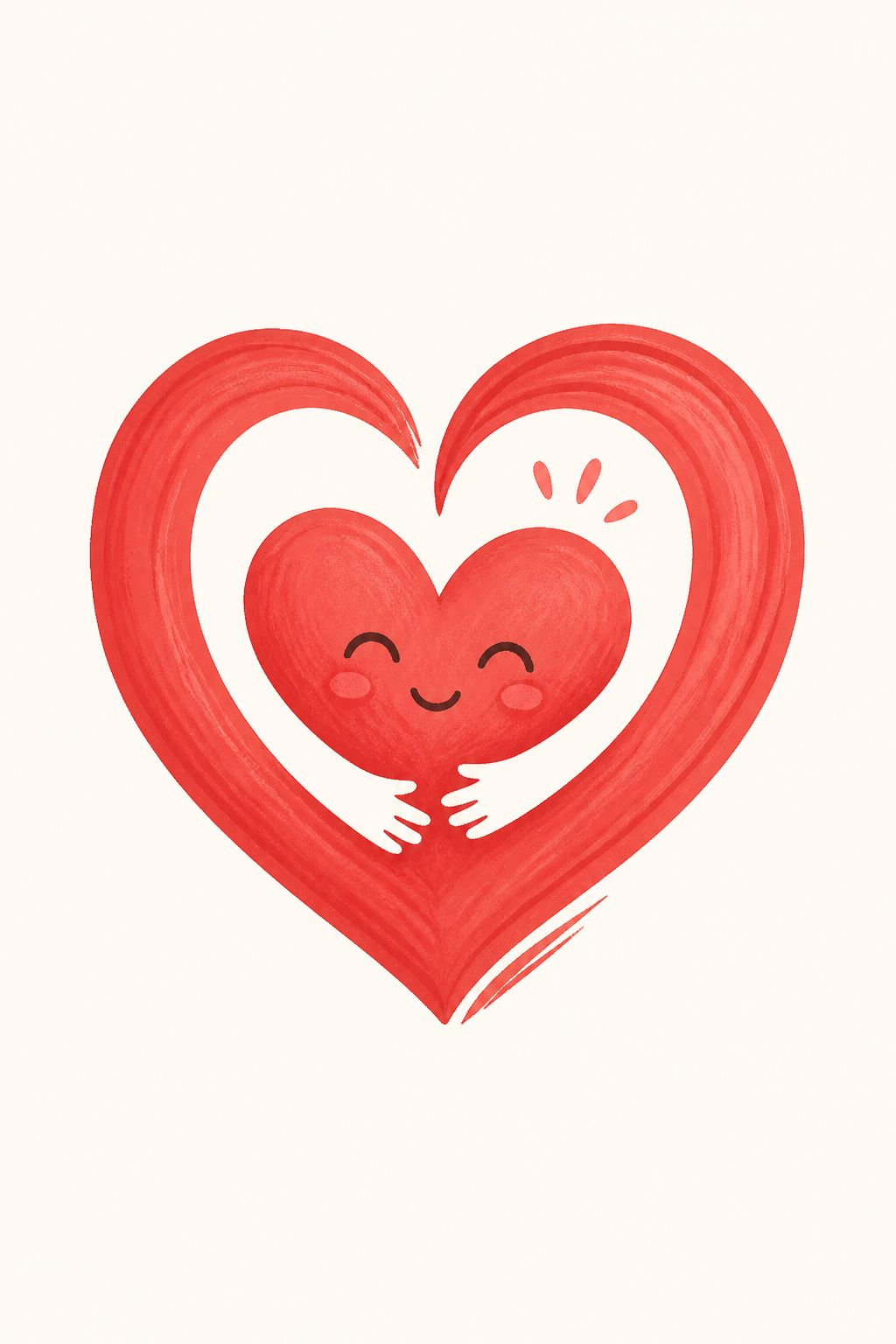 Heart Logo — illustration style logo concept