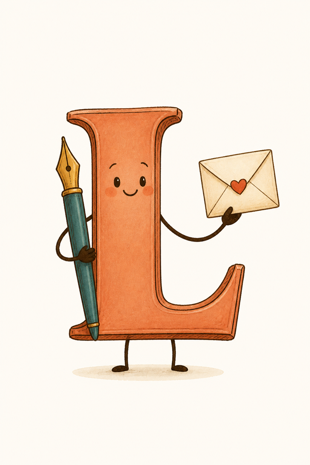Letter Logo — illustration style logo concept