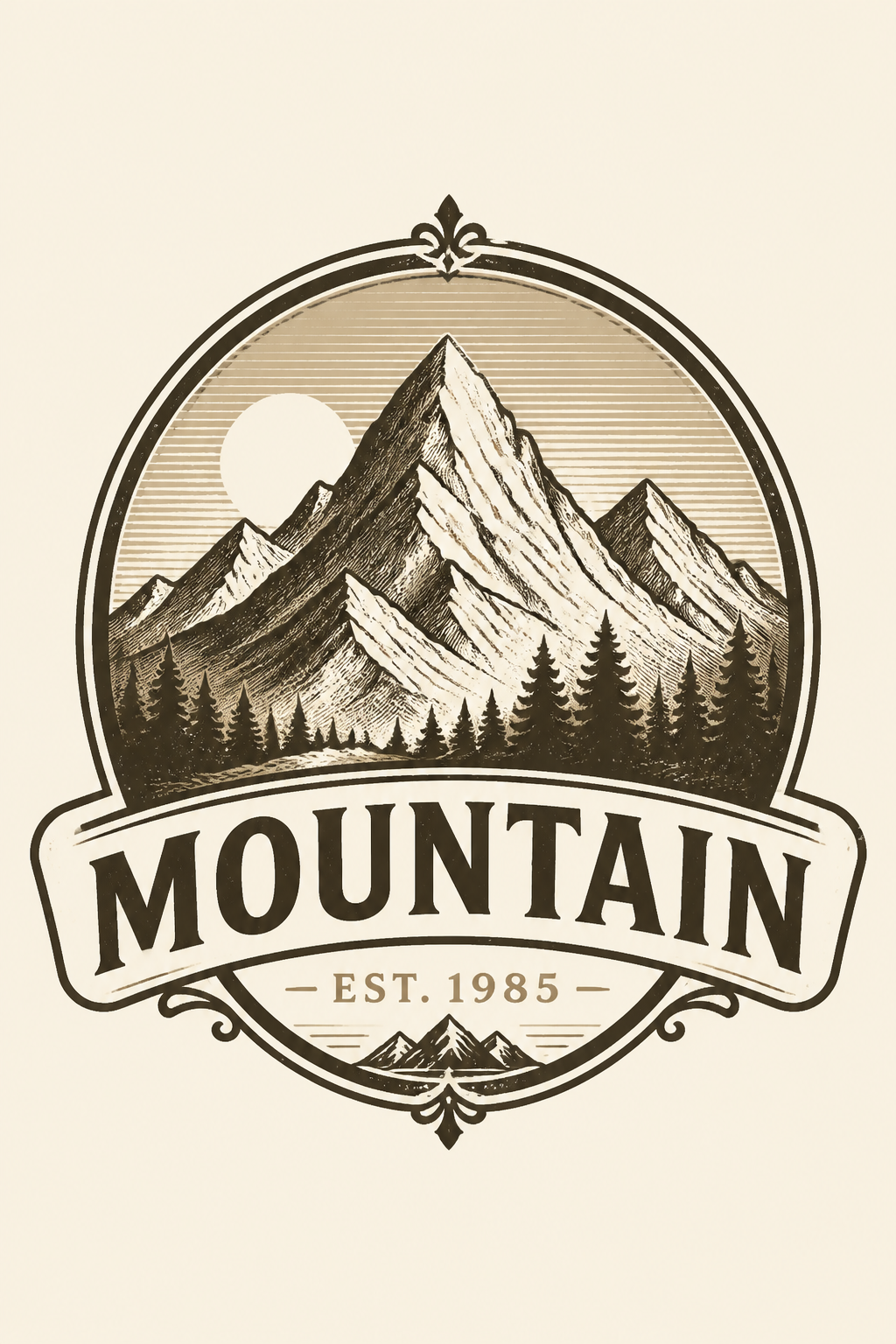 Mountain Logo — vintage style logo concept