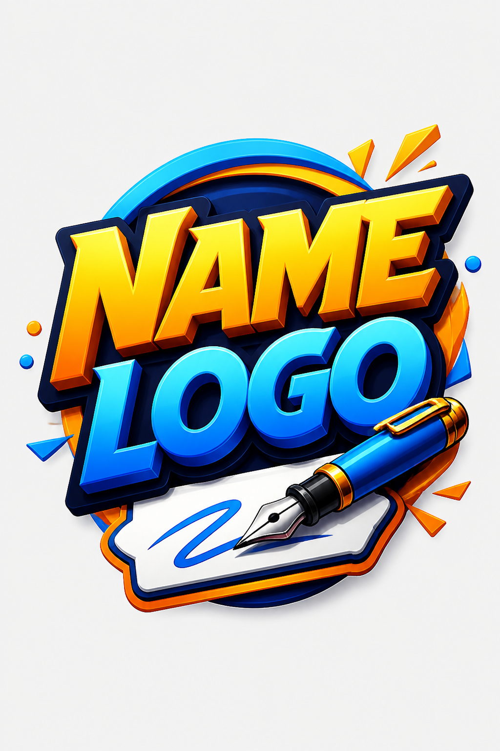 Name Logo — vibrant style logo concept
