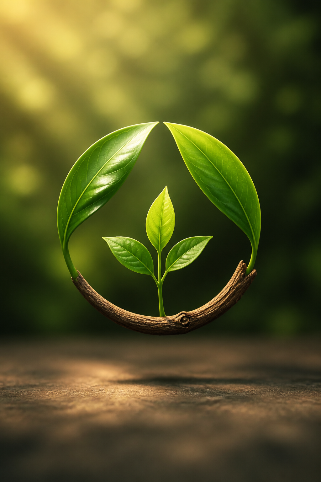 Natural Logo — photo-realistic style logo concept