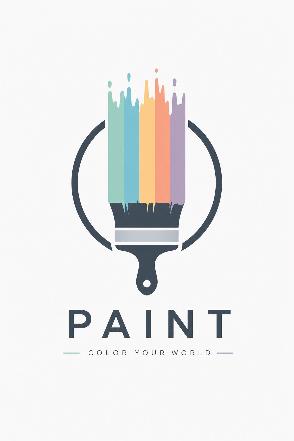 Paint Logo — modern style logo concept
