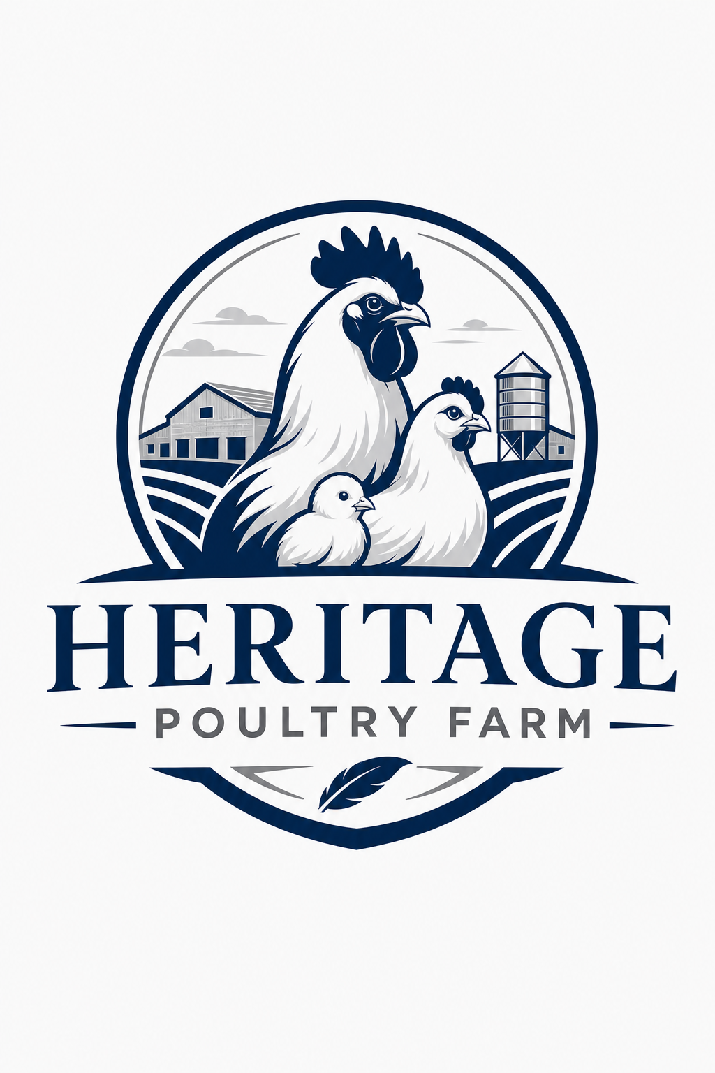 Poultry Farm Logo — corporate style logo concept
