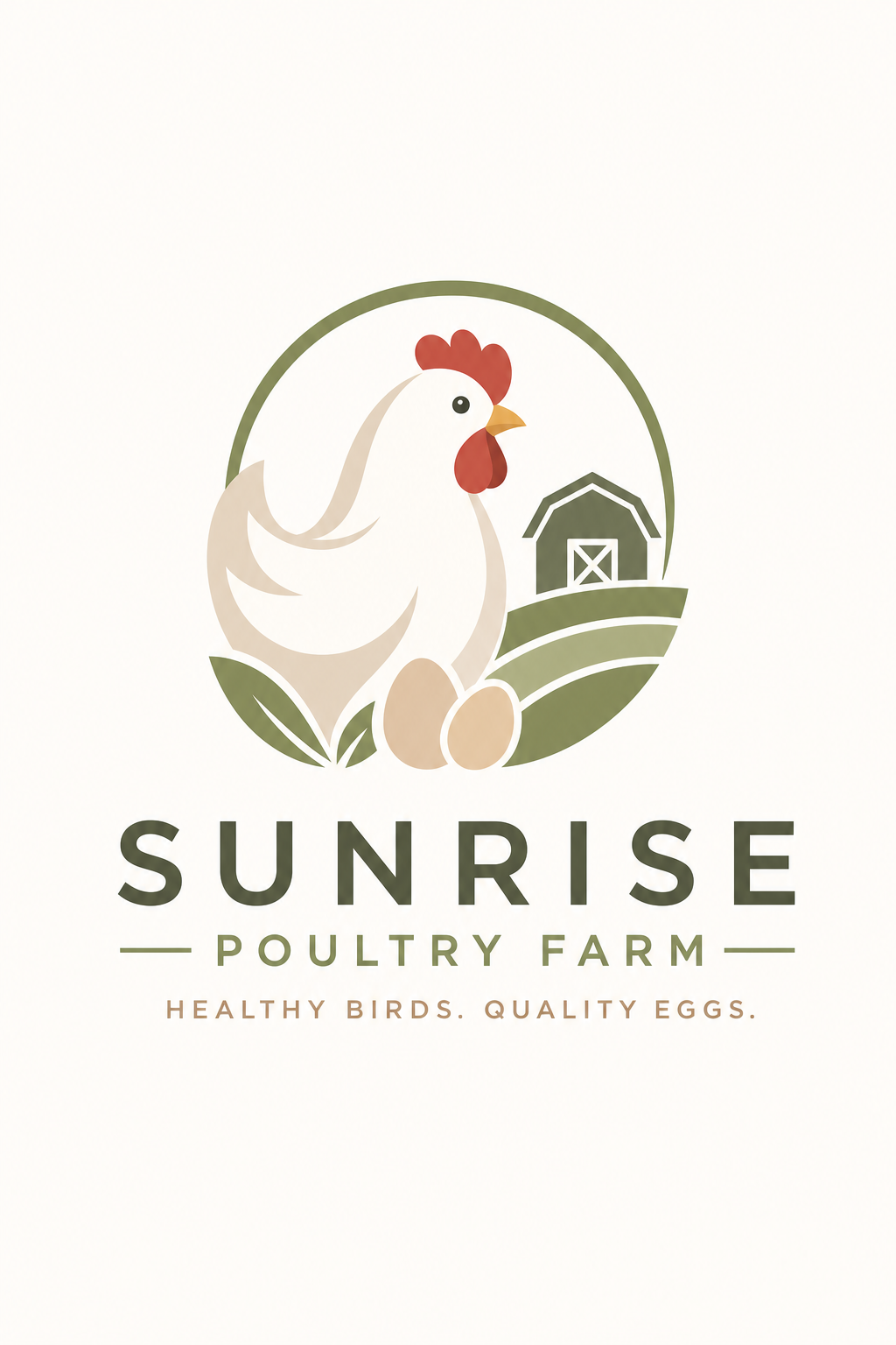 Poultry Farm Logo — modern style logo concept