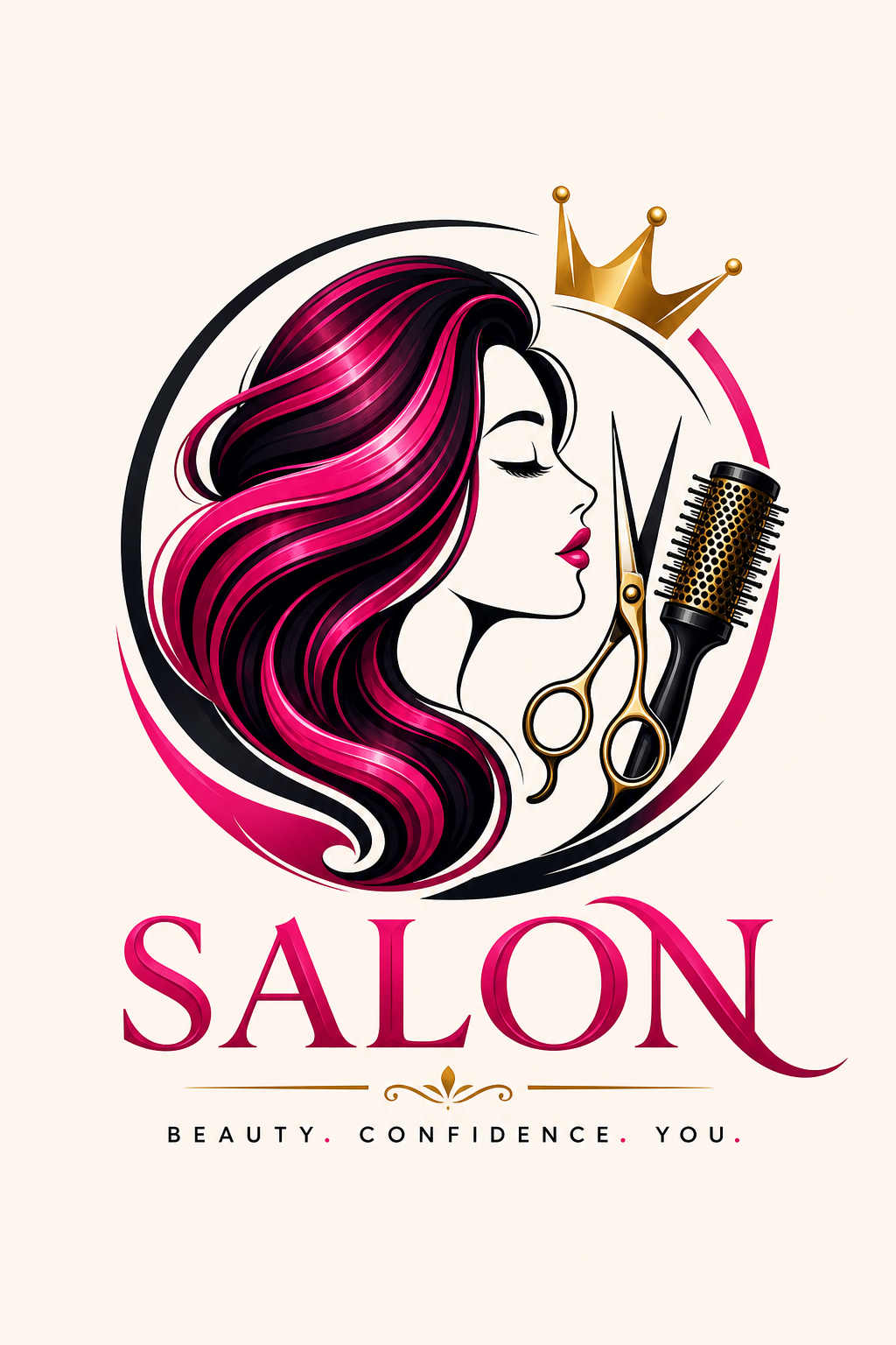 Salon Logo — vibrant style logo concept