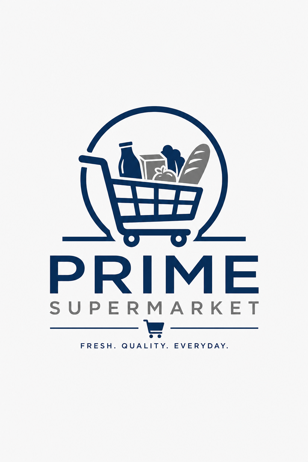 Supermarket Logo — corporate style logo concept