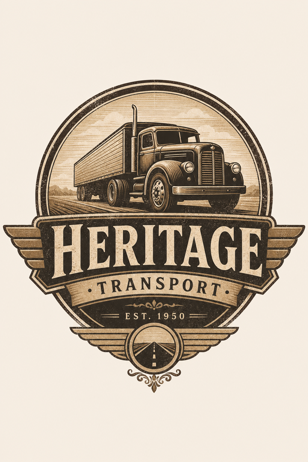 Transport Logo — vintage style logo concept