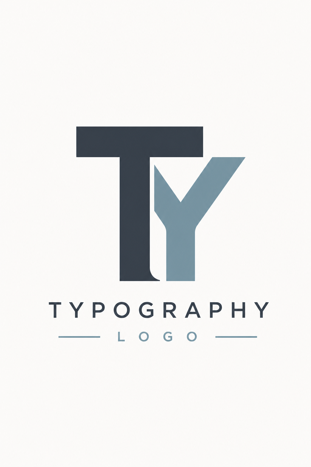 Typography Logo — modern style logo concept