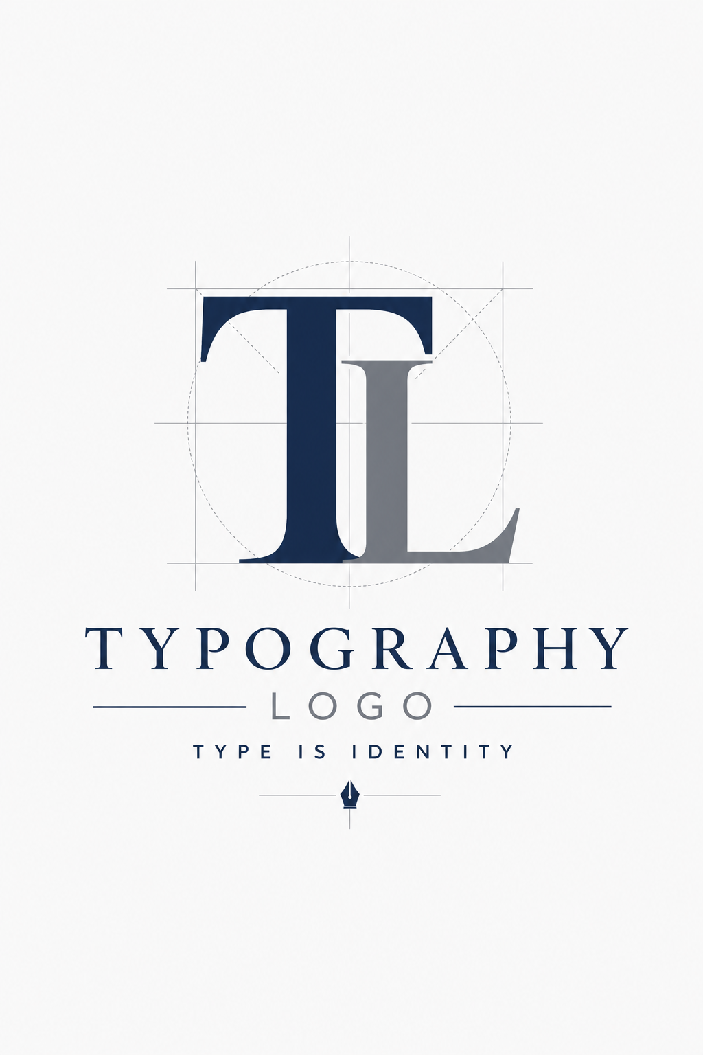 Typography Logo — corporate style logo concept
