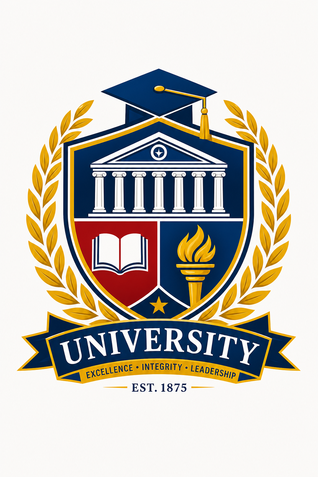 University Logo — vibrant style logo concept