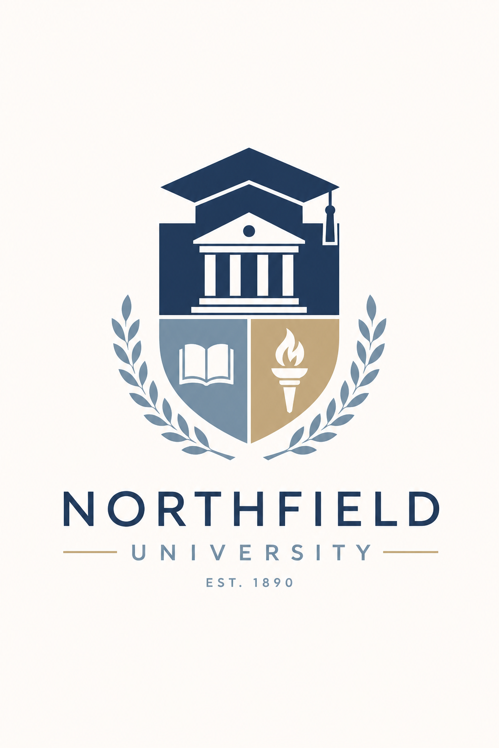University Logo — modern style logo concept