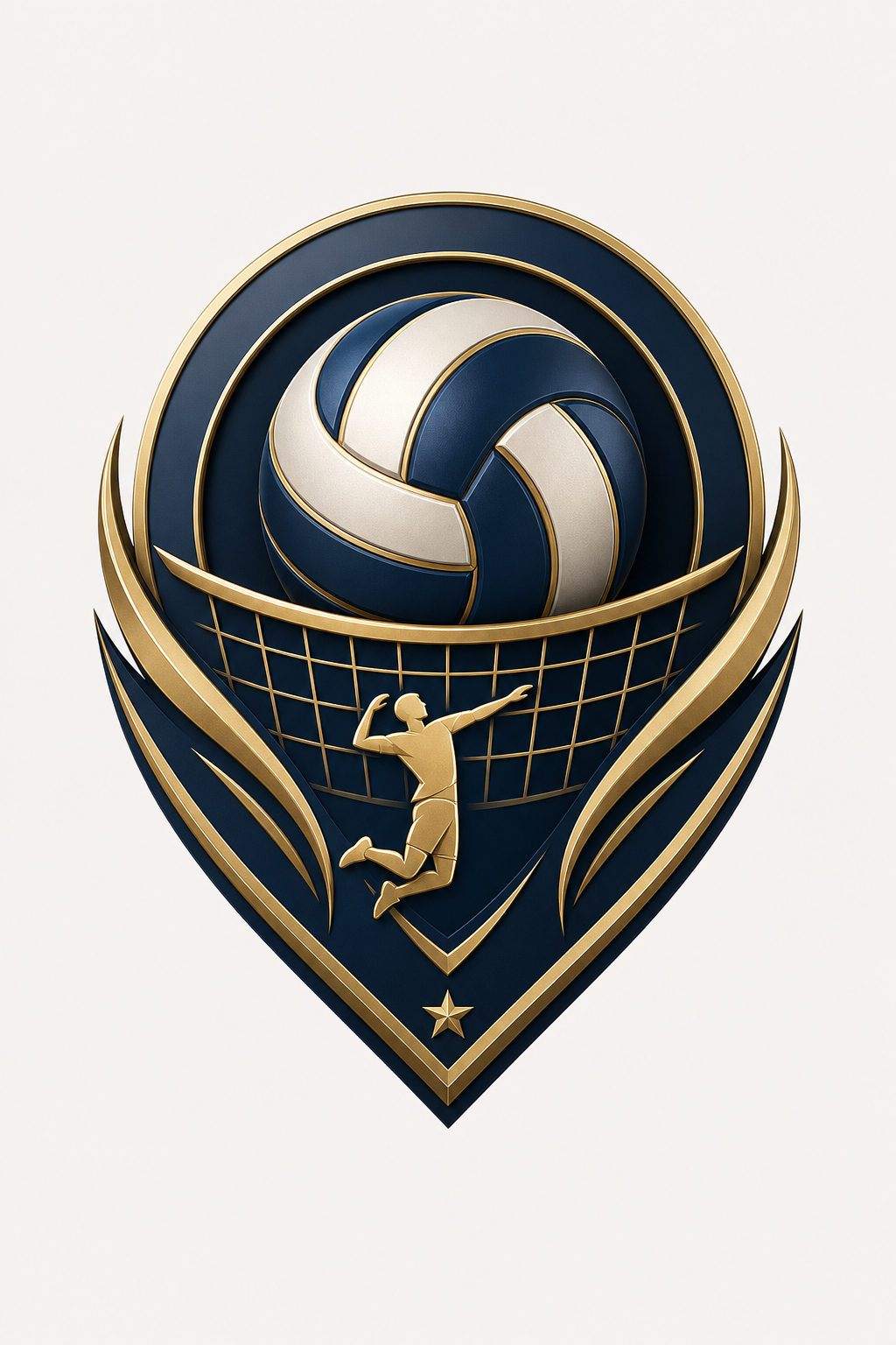 Volleyball Logo — elegant style logo concept