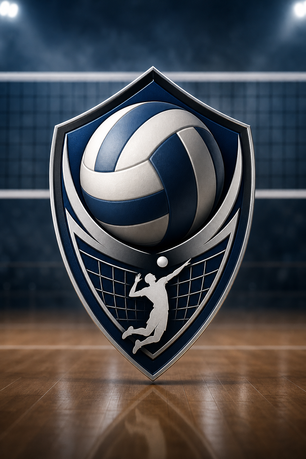 Volleyball Logo — photo-realistic style logo concept