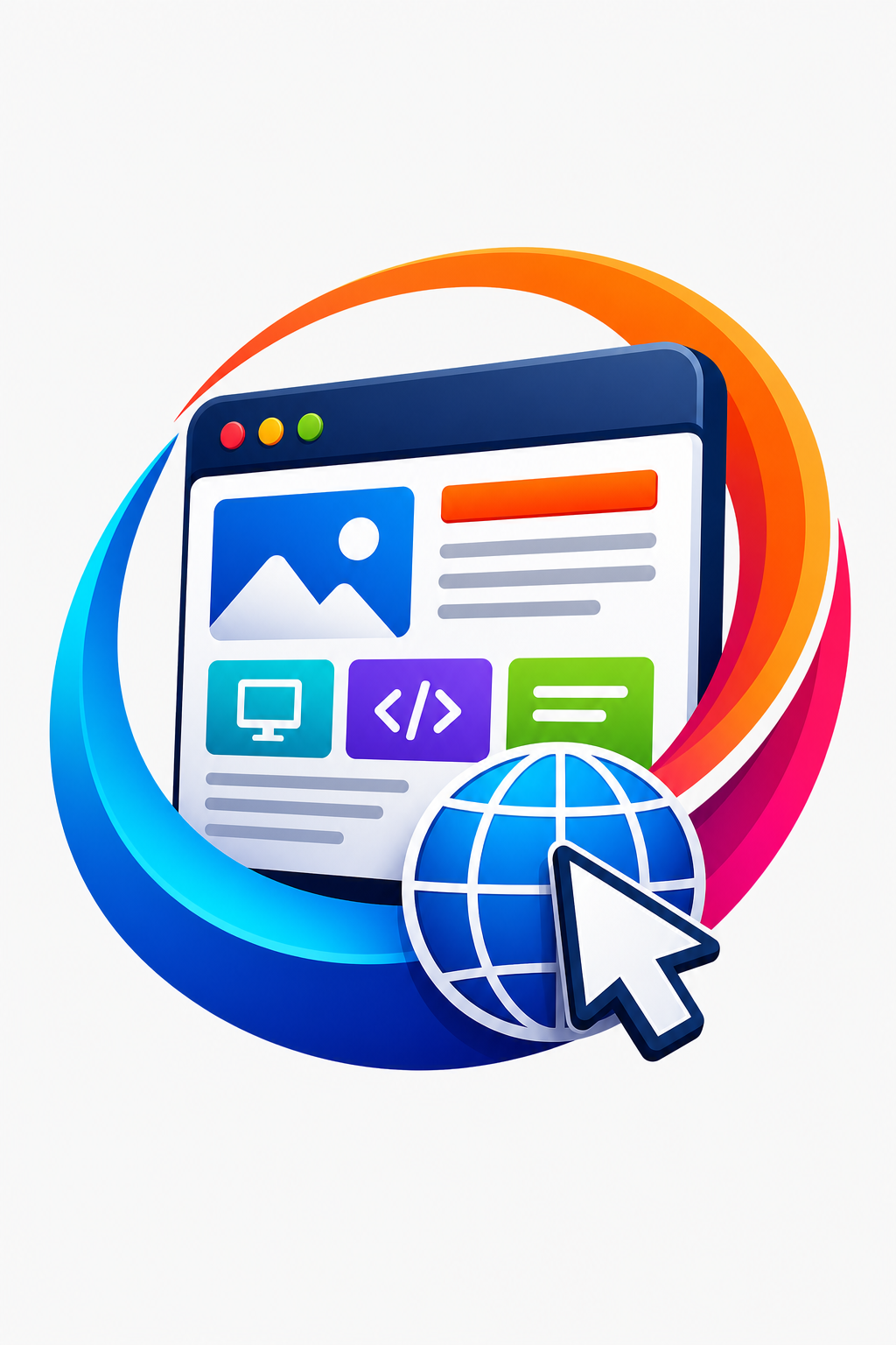 Website Logo — vibrant style logo concept