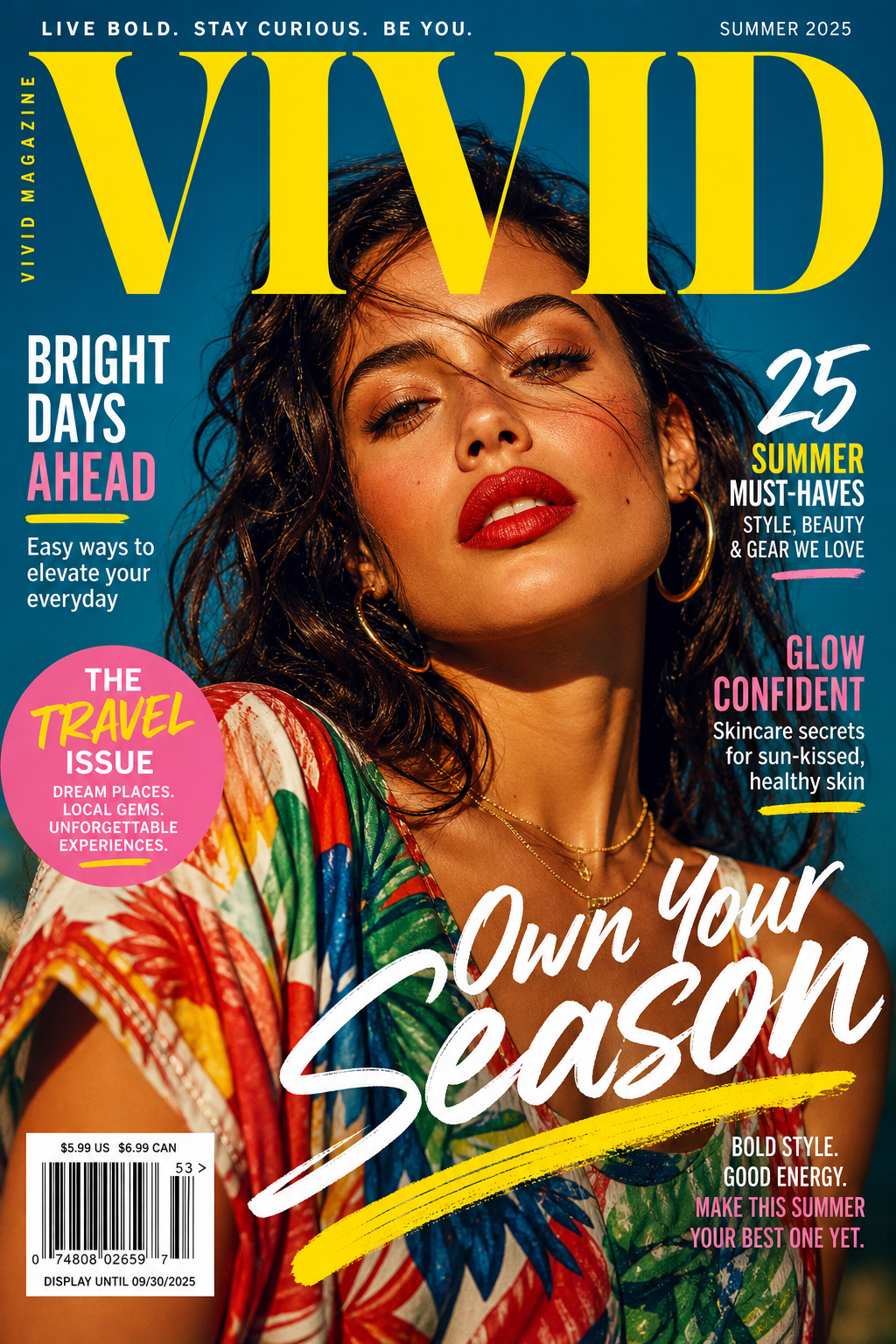 Magazine Cover — vibrant style magazine cover
