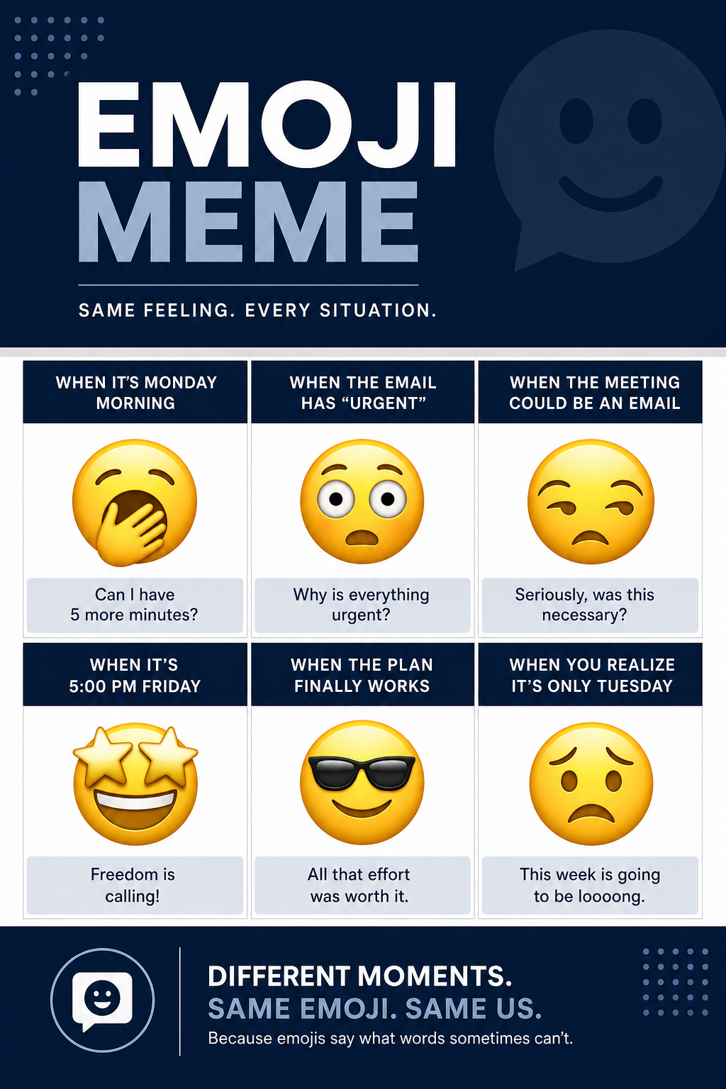 Emoji Meme — corporate style meme