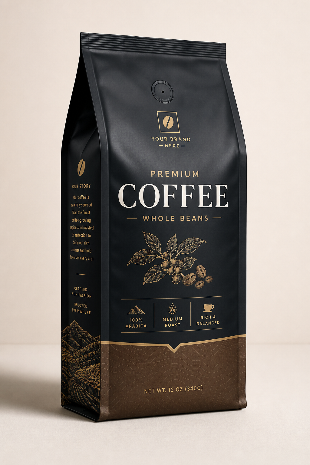 Coffee Bag Mockup — elegant style product mockup