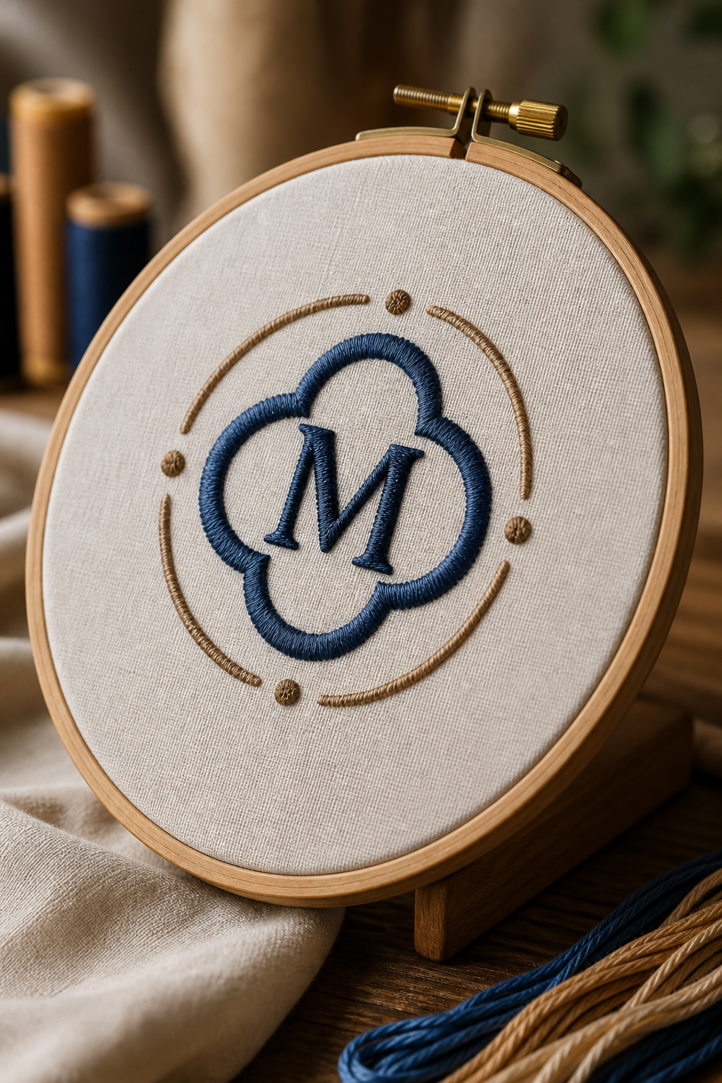 Embroidery Mockup — photo-realistic style product mockup