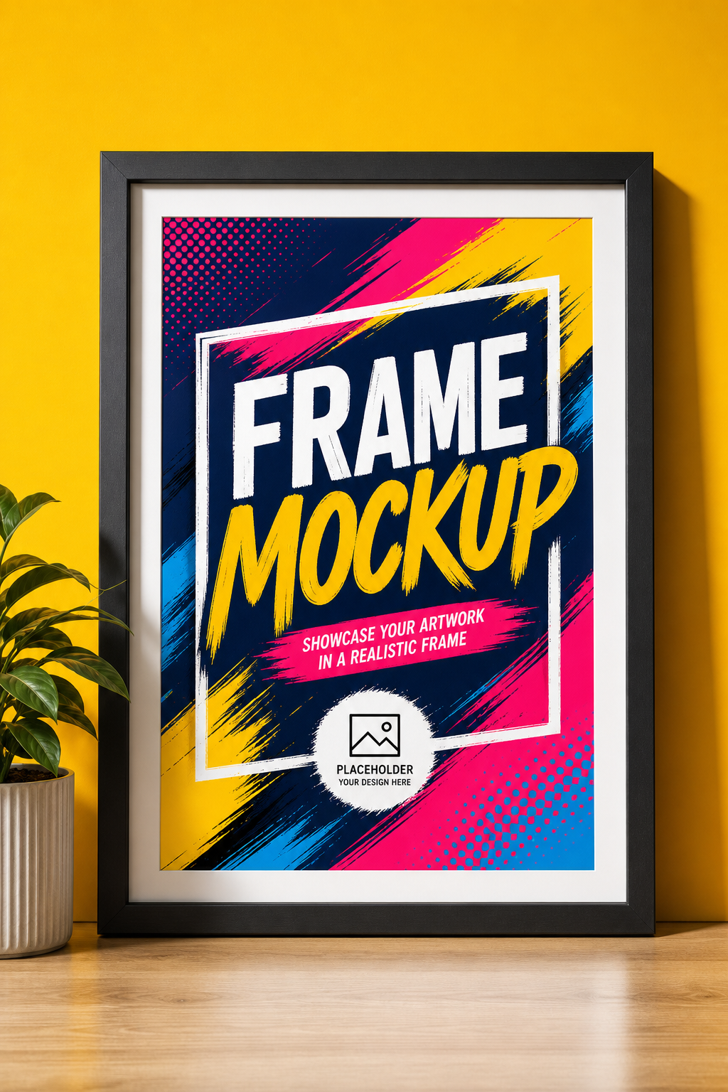 Frame Mockup — vibrant style product mockup